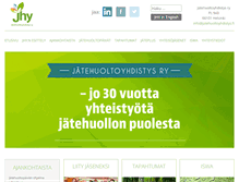 Tablet Screenshot of jatehuoltoyhdistys.fi